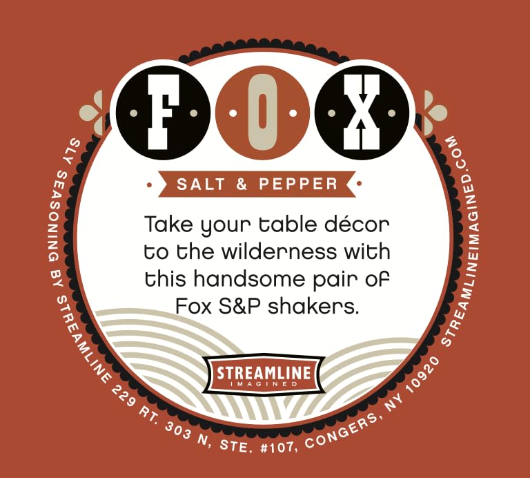 Streamline Imagined Fox Salt & Pepper Set - style: Fox