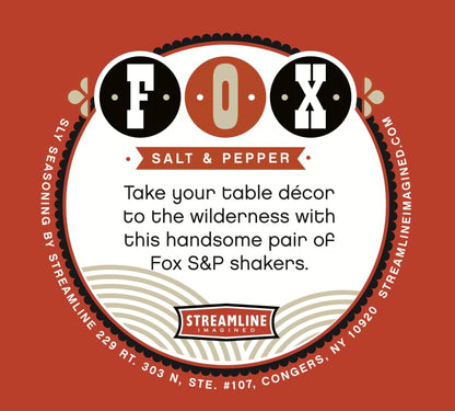 Streamline Imagined Fox Salt & Pepper Set - style: Fox