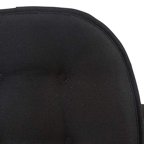 Klear Vu Omega Non-Slip Chair Cushions, Assembled in USA, U-Shaped Skid-Proof Seat Pads for Dining Room, Kitchen, Office, 15"x16", Solid Midnight Black, 4 Pack - color: Solid Midnight Black, size: 4 Pack
