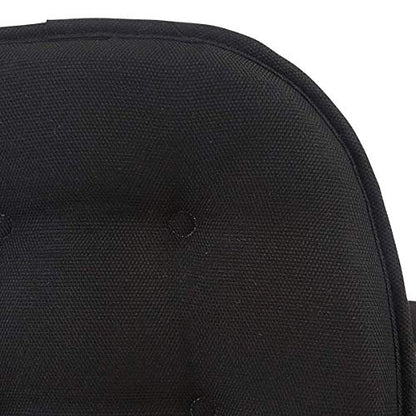 Klear Vu Omega Non-Slip Chair Cushions, Assembled in USA, U-Shaped Skid-Proof Seat Pads for Dining Room, Kitchen, Office, 15"x16", Solid Midnight Black, 4 Pack - color: Solid Midnight Black, size: 4 Pack