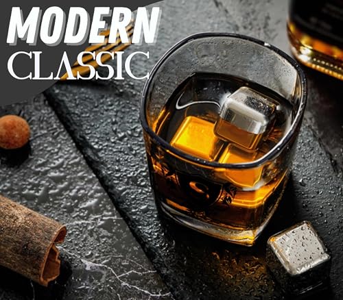 Whisky Gifts for Men, Personalized Initial Whiskey Glass with Whiskey Stones for Dad, Boyfriend, Best Friends, Coworkers, Husband, Brother, Uncle and Boss on Father's Day, Boss Day and Birthday - S - color: S