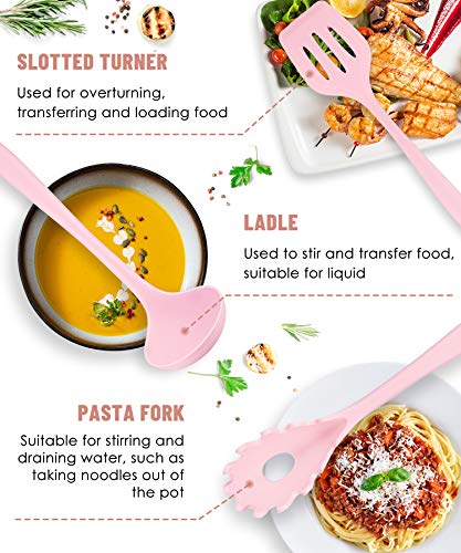 Kitchen Utensils Set-12 Pieces Silicone Cooking Utensils Set (Dishwasher Safe) 392°F Heat Resistant Spatula Set, Nonstick Cookware | Dishwasher Safe 392°F Heat Resistant Spatula Set Kitchen Utensil Set for Nonstick Cookware,Best Kitchen Tools with Holder