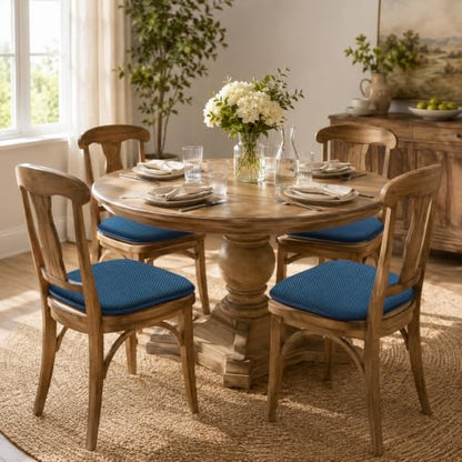Blue Foam Seat Cushions Kitchen Chairs Pads for Dining Chairs Non Slip Office Seat Cushions Washable U Shaped Soft Thick Large Metal Wooden Chair Cushions,17" x 15" | 17x15 U Shaped Outdoor Patio Chair Cushions Washable Soft Thick Memory Foam Large Office