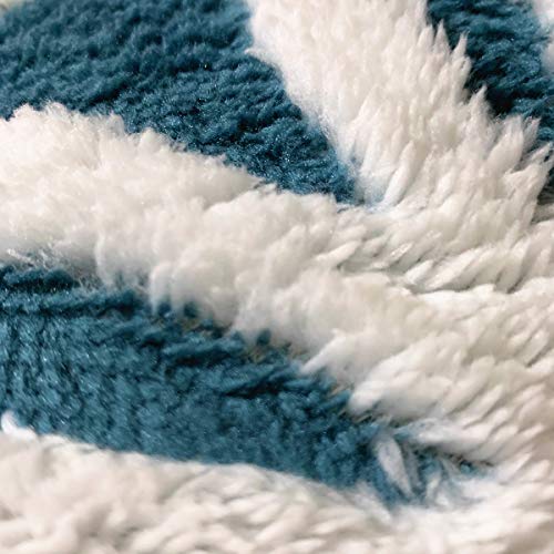 Navy Blue Flannel Sherpa Throw 60'' x 50'' New Blanket Ultra Plush Lightweight Throw Blanket Luxury Soft Warm Fuzzy Blanket Throws for Bed/Couch/Sofa/Office/Camping - color: C-navy Blue, size: 50''x60''