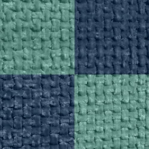 Textured Chenille Pillow Covers 20x20, Pack of 4, Light Brown | Thick Textured Chenille with Hidden Zipper - color: Blue, size: 20" x 20" (Pack of 4)