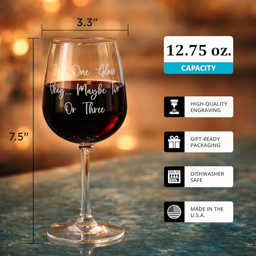 Custom Personalized Stem Wine Glass - 12.75oz Engraved Glass with 3 Lines of Custom Text - Unique Birthday, Wedding, or Christmas Gift for Mom, Sister, Teacher, and Friends - style: Custom Stem Wine Glass