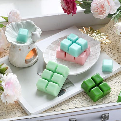 Summer & Spring Scented Wax Melts, Flower and Leaf Scented Wax Melts | Soy Wax Cubes for Wax Warmer, 6 x 2.5oz - color: Natural Plant