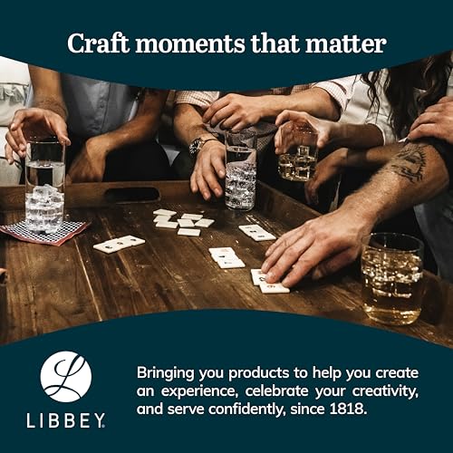 Libbey Swerve Drinking Glasses Set of 16, Chip-Resistant Tumbler and Rocks Glass Cups Set, Fun, Edgy Everyday Drinking Glasses for Special Events - color: 08 - Swerve