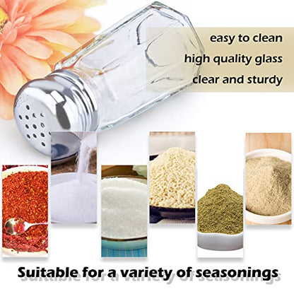 1st Choice Salt and Pepper Shakers with Stainless Tops Set of 2 (Paneled Shakers) - style: Paneled Shakers
