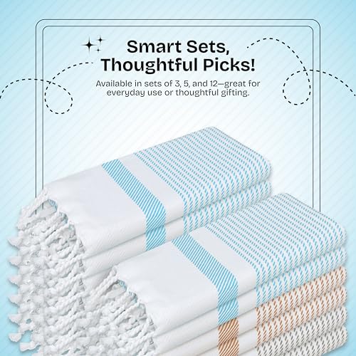 Multi Color Kitchen Towels 16x26 Inch, 3 Pack, 100% Cotton, Ultra Absorbent, Fast Dry, Machine Washable, Drying Dishes, Cleaning, Everyday Use - Aqua Blue, Beige, Ash Grey - color: Aqua Blue, Beige, Ash Grey, style: 3 Pack