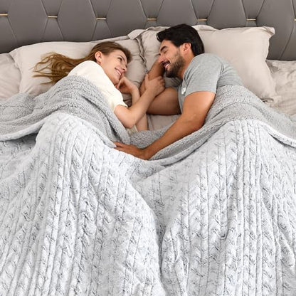 Bearhug Electric Blanket King Size 100" x 90" Dual Controllers Heated Blanket, 10 Heat Settings, 1-12 Hour Auto Shut-Off, Faux Fur & Sherpa Dual-Sided, Machine Washable, Gift-Ready Elegant Packaging - color: Dreamy Milky Way, size: King Size 100" × 90"