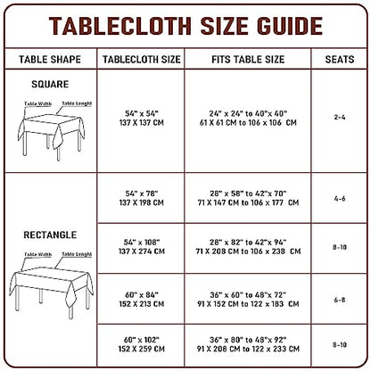 Clear Plastic Tablecloth Protector Rectangle 54x78 inch Waterproof Oilproof Stain Resistant Wipeable Table Cover for Dining Tables - size: 78" x 54" (Rectangular)