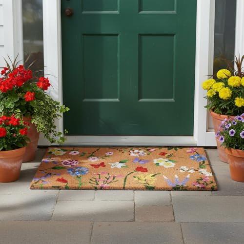 Calloway Mills Butterfly Garden Doormat (24" x 36") - color: Butterfly Garden, size: 2' x 3' (Rectangular)