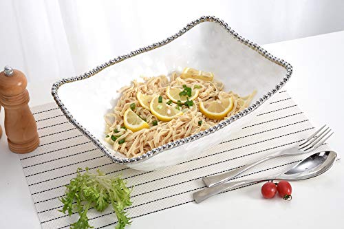 Pampa Bay Porcelain Deep Serving Bowl (White) - color: White