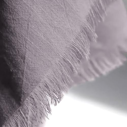 Handmade Cloth Napkins 100% Cotton with Fringe，Delicate Napkins for Dinners, Parties, Weddings and More，18 x 18 Inch Set of 4 - Lavender - color: Lavender