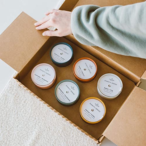 Dignity Series Scented Candle Gift Set - 6 Soy Wax Candles | 35 Hour Burn - Made in the USA Luxury Clean Soy Wax Candles - Long Lasting Colorful Ceramic Jar Candle for Home - 5.3oz - color: Gift Set