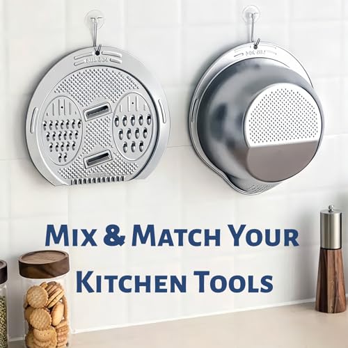 DOPMEP Rice Washer Strainer Bowl Stainless Steel Colander with Side Drainer | Ideal for Soaking, Washing, Cleaning, and Rinsing Rice, Fruits, Vegetables & Beans, Versatile Kitchen Tool - color: Rice Washing Strainer
