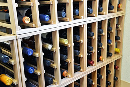 sfDisplay.com,LLC. 24 Bottle Modular Stackable Wine Rack Stack As Many Sets Together (1 Set = 24 Bottle Capacity) - size: 1 set = 24 Bottle Capacity