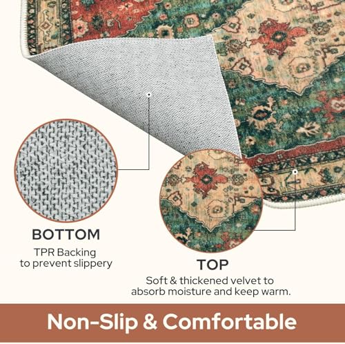 Blessed Coming & Going Layered Doormat Set, 2 Pack Indoor Entry Rugs Featuring Coir Loop Welcome Mat 40x60cm with Buffalo Plaid Crystal Velvet Base 60x80cm for Farmhouse Front Door Decor 20×32 Inch