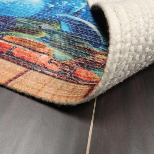 Soft Indoor Area Rug 2'x3' – 100% Polyester Non-Slip Small Accent Rug for Bedroom, Living Room, Entryway, Bathroom – Machine Washable Modern Carpet Floor Mat (1, #13) - color: #13
