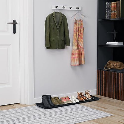 1 Pack Rubber Extra Large Shoe Tray for Entryway,Long Boot Tray,Slim Boot Mat for Indoor and Outdoor Use,16x55 in, Rectangular (Pack of 1) - size: 55" x 16" x 1.2"