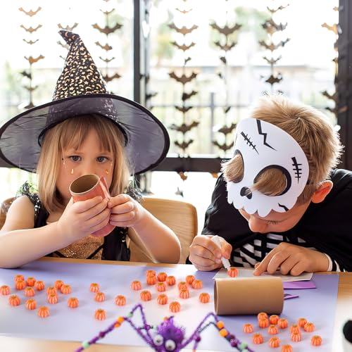 JUNEBRUSHS 50 Pcs Mini Pumpkins Fake Pumpkins Artificial Pumpkins Thanksgiving Ornaments for Vase Filler DIY Crafts Fall Halloween Party Supplies Home Table Decorations - style: Pumpkin Style