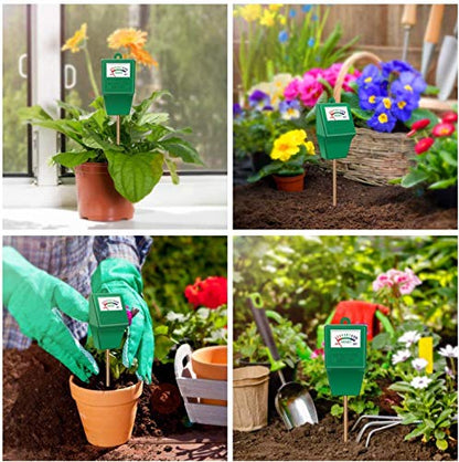 Soil Moisture Meter,Plant Hygrometer Moisture Sensor Plant Water Monitor for Potted Plants,Garden,Farm, Lawn(No Battery Needed) - color: Green
