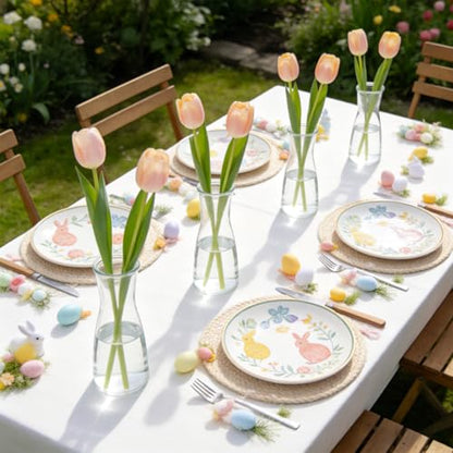 12 Set Glass Bud Vases for Centerpieces Small Clear Flower Vase Modern Decorative Vases Mini Clear Bud Vases Mini Decorative Bulk Vase for Bridal Shower Wedding Birthday Party Dining Table Decor