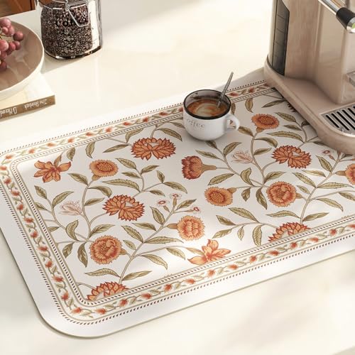Vinyl Waterproof Placemats Set of 6 Rectangular,12"*17"-Albano A | Wipeable Beautiful Print Place Mats,Stain Resistant,Heat Resistant,Everyday Meals,Kitchen,Dinning,Holiday,Decor - color: Albano a