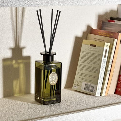 M&SENSE 10.14 oz Large Reed Diffuser Set | Bamboo Scent Oil Diffuser with Sticks | Hotel Collection Non-Toxic Essential Oil |for Bedroom Bathroom Living Room - color: Bamboo, size: 300ml