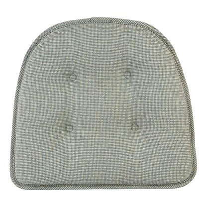Klear Vu Omega Non-Slip Chair Cushions, Assembled in USA, U-Shaped Skid-Proof Seat Pads for Dining Room, Kitchen, Office, 15"x16", Solid Spa Green, 4 Pack - color: Solid Spa Green, size: 4 Pack