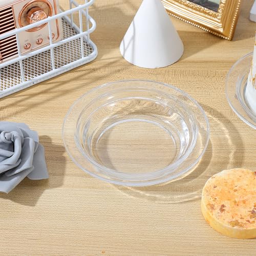 2Pcs Replacement Wax Heating Tray, 4.5in Glass Aromatherapy Tray Candle Melt Bowl, Wax Warmer Dish Oil Warming Plate, Candle Melting Burner Accessories Oil Warmers for Scents Heating