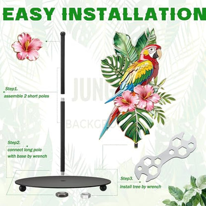 Tropical Parrot Paper Towel Holder Summer Hawaiian Tropical Birds Kitchen Bathroom Decor Napkin Holder with Round Base Rio Luau Party Decoration for Tiki Bar Countertop Toilet Home Accessories - style: Parrot