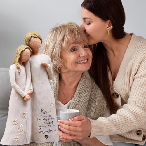 Nana Gifts, Birthday Gifts for Nana,Nanas Figurine | Gift for Nana from Granddaughter,Best Nana Ever Gift ,Grandma Gifts for Christmas Mothers Day,Hand-Painted Resin Statue - style: Nana gifts