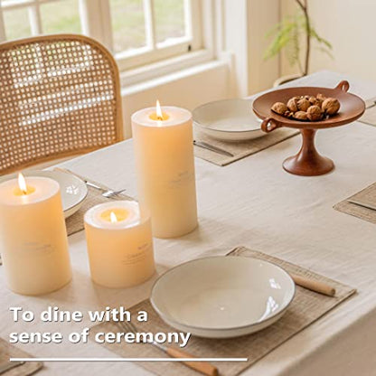 Home Brilliant Linen Place Mats Set of 8 Heat Resistant Dining Table Place Mats Cloth Placemats Kitchen Table Mats Placemat, Burlap - color: Burlap, size: Placemats 13" x 19", Set of 8