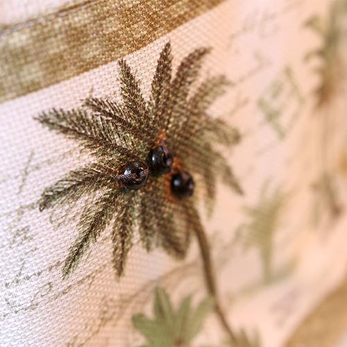 Avanti Linens - Fabric Shower Curtain, Tropical Inspired Bathroom Decor (Colony Palm Collection, Ivory) - size: 70"W x 72"L (Pack of 1)