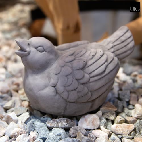 Bird Statues for Outdoor, Small Decorative Cement Bird Sculpture for Lawn, Patio Yard Lawn Figurine Decorative Ornament Home Decor Items: 8.50"x5.50"x6.50"H - size: 8.50"x5.50"x6.50"H