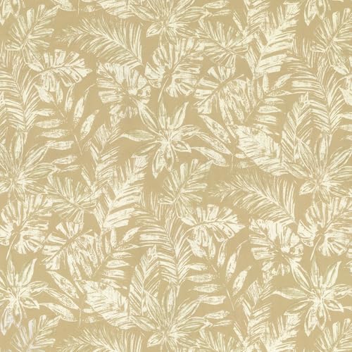 LVTXIII Outdoor Tufted Low Back Cushions Set of 2 Patio Seasonal Replacement Rocking Chair Cushion with Ties, Solid Seat and Back Chair Cushion, 42 L x 21W, Tropical Leaf Oat - color: Tropical Leaf Oat, size: 42x21x4