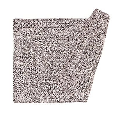 Super Area Rugs Farmhouse Braided Rug Cotton Kitchen Reversible Carpet, Black & White, 2' X 3' Rectangle - color: Black & White, size: 2' x 3' (Rectangular)