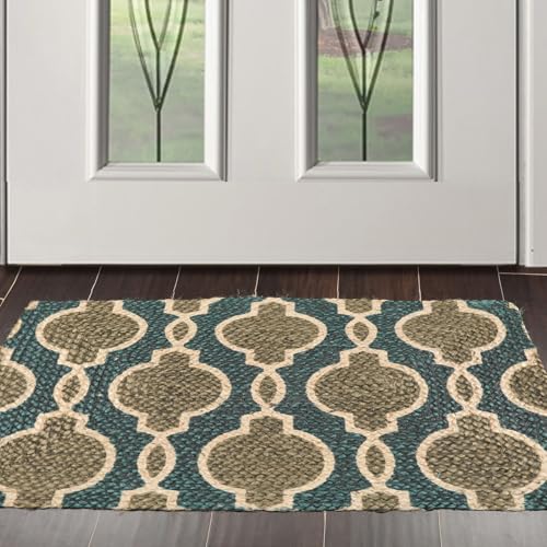 Soft Indoor Area Rug 2'x3' – 100% Polyester Non-Slip Small Accent Rug for Bedroom, Living Room, Entryway, Bathroom – Machine Washable Modern Carpet Floor Mat (1, #17) - color: #17