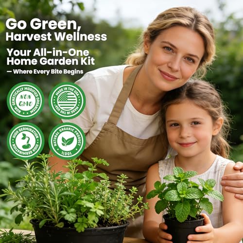 Herb Garden Starter Kit – Fruivity 12800+ 15 in 1 Herb Heirloom Seed Kits for Indoor/Outdoor Planting | Herb Indoor Garden Kit Starter - Complete Herb Garden Starter Set with Gift Packaging for Family