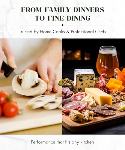 Labell Reversible Maple Cutting Board with Handle, 18 x 10 x 0.75 in | Canadian Maple, Multi-Purpose, Charcuterie Board, Flat Paddle, for Meat, Cheese, Veggies - size: Large (18" x 10")