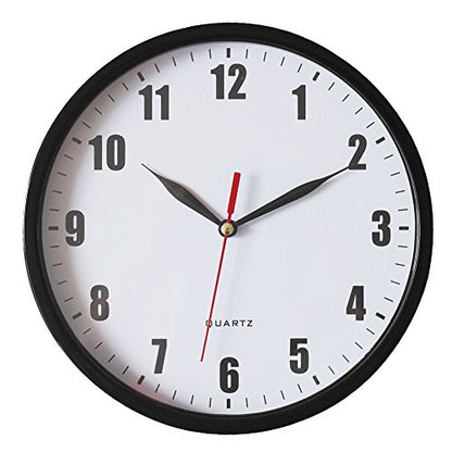 SAC SMARTEN ARTS 8" Silent Quartz Wall Clock Non-Ticking Digital Clock - color: 03 Black