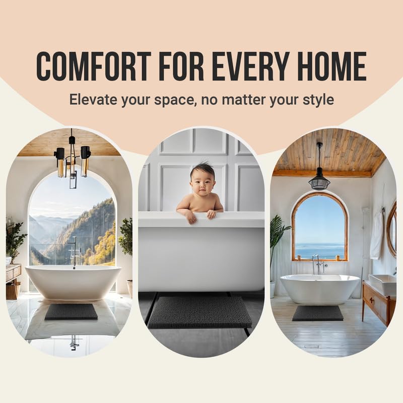 2pc Non-Slip Shaggy Bathroom Mat Set, Includes 24 x 17 Inches and 34 x 21 Inches Bathmat, White - color: White, size: 34'' x 21'' and 24'' x 17'' (Set)