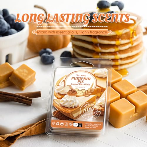 SALKING Bakery Scented Wax Melts, Plant Based Natural Wax Melts, Highly Scented Long Lasting Premium Soy Wax Cubes, Wax Melts Tarts, Colored Wax Melt, Wax Melts Gift Set - 8 Pack - color: Bakery