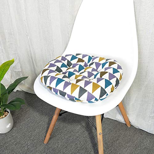 vctops Bohemian Soft Round Chair Pad Garden Patio Home Kitchen Office Seat Cushion CAI Triangle Diameter 16" - color: Cai Triangle, style: Diameter 16 Inch