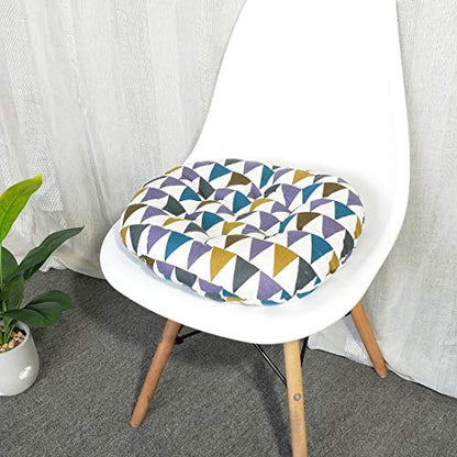 vctops Bohemian Soft Round Chair Pad Garden Patio Home Kitchen Office Seat Cushion CAI Triangle Diameter 16" - color: Cai Triangle, style: Diameter 16 Inch