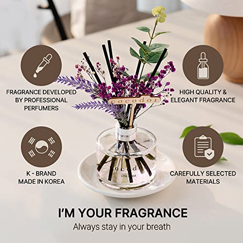 COCODOR Lavender Reed Diffuser/April Breeze/6.7oz/1Pack / Home Fragrance Scent Essential Oil Stick Diffuser for Bedroom Bathroom Home Decor for Women - size: Lavender/6.7Ounce/1 Pack