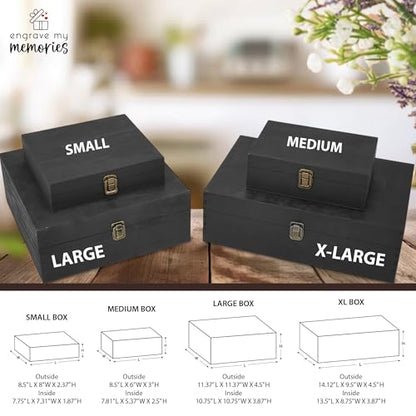 Personalized Line of Duty Memorial Keepsake Box – Custom Engraved Wooden Tribute Box for Fallen Heroes, Soldiers, First Responders, Veterans - Sympathy Gifts Storage Boxes for Medals, Flags, Photos - style: 16. Line of Duty Memorial