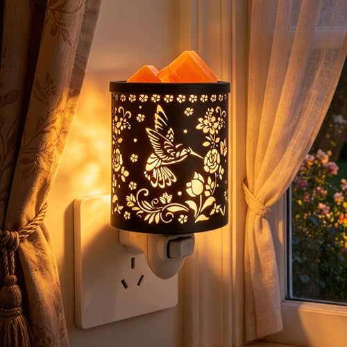 Plug in Wax Warmer for Scented Wax melt Warmer scentsy Plug in Wax melt Warmer Electric Candle Warmer Wax Melter Home Decor Gifts for Women(Rose Hummingbird) - color: 6-rose Hummingbir